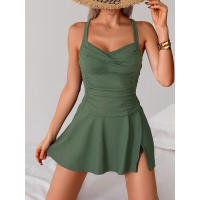 Nuevo conjunto de bañador y falda dividida de primavera 2025 para mujer, estilo europeo y americano, talla grande. - details 8