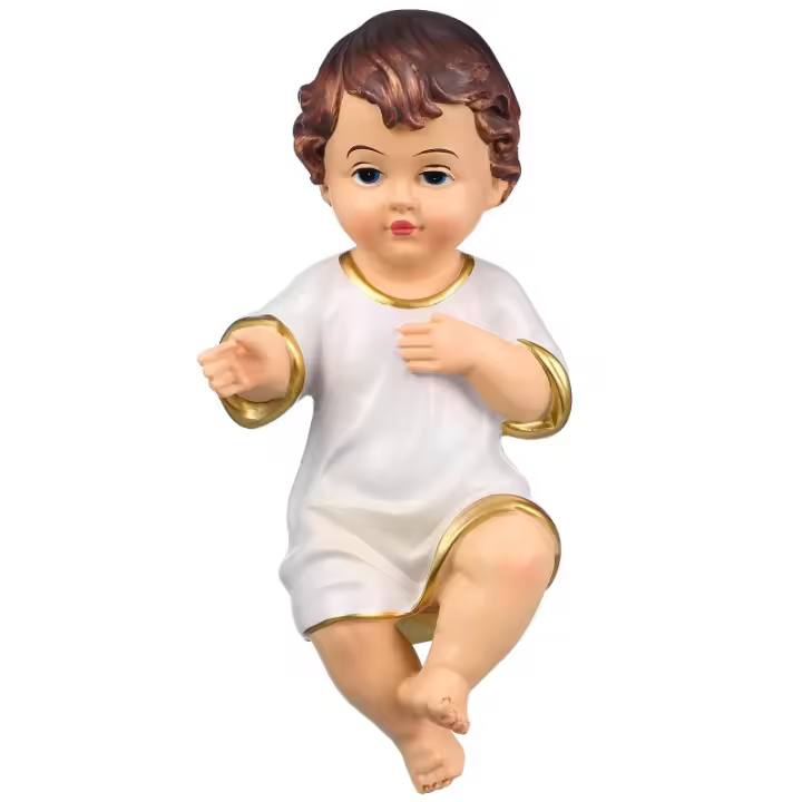 Estatua de Bebé Santo Adorno de Niño Santo de Resina Adorno de Iglesia Mini - 1