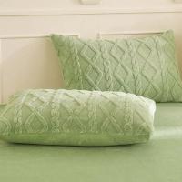 Funda de almohada de lana de leche de Color sólido para decoración del hogar, funda de almohada rectangular respetuosa con la piel, funda de almohada suave y cálida para dormitorio, 2 uds. - details 9