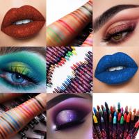 Lápiz de sombra de ojos de 36 colores, 2 en 1 lápiz de labios, no se emborrona fácilmente - details 15