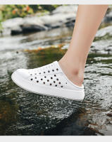 Sandalias de Playa de Verano Zapatos de Cuero Antideslizantes Impermeables de Suela Suave EVA para Hombres y Mujeres Uso al Aire Libre - details 5