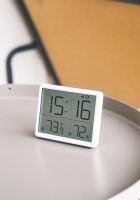 Reloj despertador ultrafino LCD pantalla grande higrómetro de temperatura Digital reloj despertador Simple diseño magnético relojes de decoración de escritorio - details 13