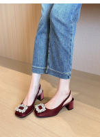 Zapatos de Mujer de Moda Sandalias Platas de Alta Gama con Tacón de Diamantes de Imitación - details 12