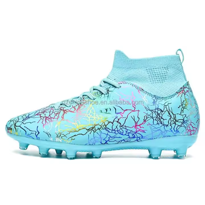Tacos de fútbol de cuero genuino, plantilla de TPU de malla superior personalizable, tallas estadounidenses al por mayor, estilo favorito de los jugadores, nuevo diseño, 2024 - 1