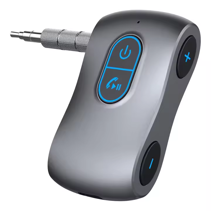 Receptor y transmisor inalámbrico con estéreo Bluetooth 5,0, Aux, para Audio de coche, hogar, auriculares, PC,TV - 1