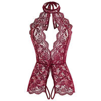 Conjunto de Lencería de Encaje para Mujeres Monos de Cintura Abierta con Tirantes - details 23