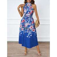 2025 Verano Europa Y Los Estados Unidos Las Mujeres Nueva Moda Cuello De Impresión De La Cintura Delgado Vestido Femenino - details 19