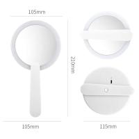 Espejo De Maquillaje Portátil Recargable Con Luz LED Rotativo Redondo Pequeño Y Plegable Para Viajes Espejo De Mano Con Luz USB - details 5