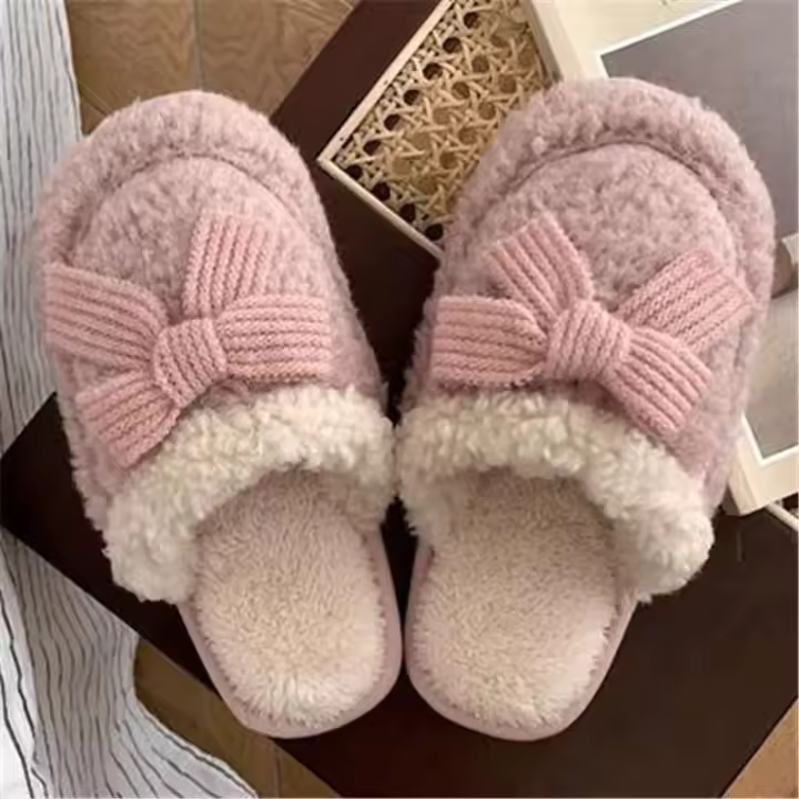 Zapatillas de algodón sucias antideslizantes de invierno a la moda Ins de estilo coreano, plantilla de felpa, nuevo hogar, dormitorio, parejas - 1