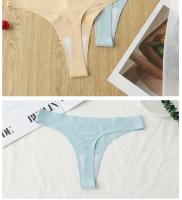 Sujetador Con Parte Trasera En T Para Mujer, Bragas De Seda De Color Sólido, Lencería Sexy, Calzoncillos Elásticos, Tangas - details 6