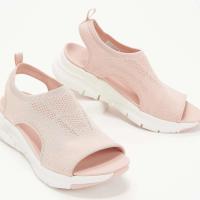 Sandalias de cuña con punta abierta para mujer, zapatos informales ligeros con plataforma de pescado de malla, verano 2024 - details 7
