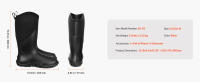 SucceBuy Botas de Goma, Calzado Protector, Botas de Caza Antideslizantes Impermeables, Botas de Barro Aisladas para Jardinería, Calzado Protector - details 4