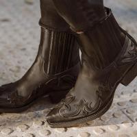 Zapatos Martin pintados a mano para hombre y mujer, botas vaqueras occidentales, estilo unisex, talla china - details 11