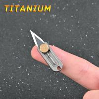 Mini cuchillo plegable TC4 de aleación de titanio Portátil, cuchillo colgante, desembalaje express, cuchillo de bolsillo, herramienta EDC para regalo - details 60