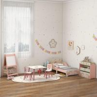 Mesa Infantil de 3 Piezas con 2 Sillas Juego de Muebles para Actividades para Niños de 3 a 8 Años para Dormitorio Sala de Juegos Verde y Blanco - details 17