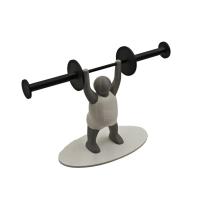 Soporte de papel higiénico con estampado 3D único, decoración de levantador de pesas, soporte para rollo de papel higiénico, servilletero con barra para Hotel - details 0