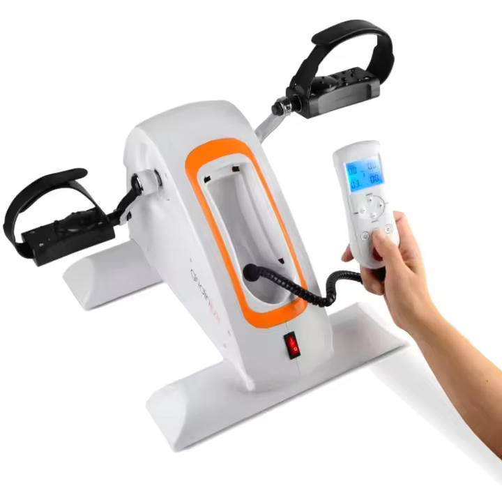Pedaleador Eléctrico |   Mini Elíptica |   Ejercitador de piernas |   Gimnasia pasiva sentado |   Automático y Manual |   Velocidades diferentes |   Mando |   Pantalla digital - 1