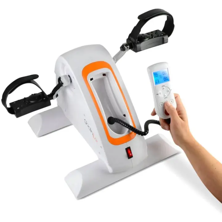 Pedaleador Eléctrico |   Mini Elíptica |   Ejercitador de piernas |   Gimnasia pasiva sentado |   Automático y Manual |   Velocidades diferentes |   Mando |   Pantalla digital - 1