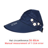 Moda para mujer señoras vacaciones de verano ala ancha sombrero para el sol plegable Anti-UV gorras con visera de playa sombreros casuales - details 2