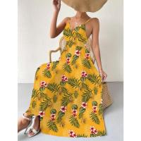 Vestido de novia floral francés para mujer, verano 2024, elegante estilo bohemio vintage con cintura ceñida, hasta la rodilla. - details 19