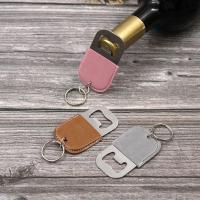 Llavero con abrebotellas de cuero, apertura de botella de vino, llavero antideslizante a la moda, ahorro de trabajo, dispositivo de cocina multifuncional, Bar - details 5
