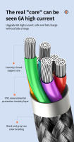 Cable de carga súper rápida 3 en 1, 6A, 66W, 1,2 M, 2M, cargador Micro USB tipo C, nailon trenzado para iPhone, Xiaomi, Samsung - details 8
