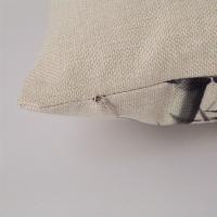 4 piezas, Fundas De Almohada Decorativas De Lino Con Pintura Al Óleo De Campo De Trigo Dorado Y Hojas De Arce - details 8