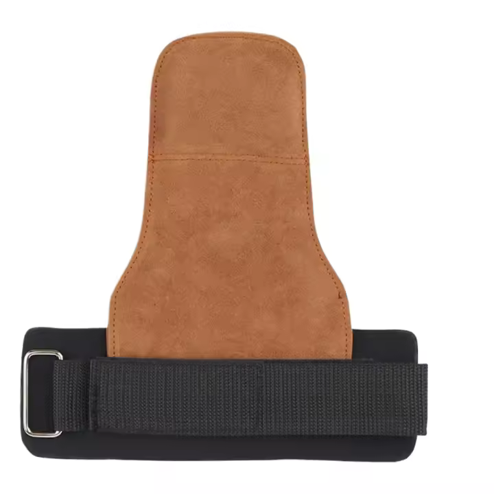 Guantes de Gimnasio de Cuero de Vaca Almohadillas Antideslizantes para Levantamiento de Cinturón de Peso Equipo de Fitness Portátil - 1