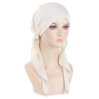 Nuevo sombrero preatado brillante para mujer, Hijab musulmán, turbante, pañuelo para la cabeza de cola larga, gorros, gorro para quimio para la caída del cabello, pañuelos para envolver la cabeza - details 9