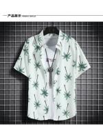 Ropa de playa para hombre, conjunto de 2 piezas, camisa hawaiana y pantalones cortos de secado rápido, ropa de moda para hombre, trajes informales estampados de verano - details 5