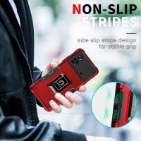 Funda de armadura de absorción de impacto para Xiaomi, carcasa de Metal con soporte de TPU para coche, POCO M4 Pro X4 Pro X3 NFC A1 Plus Redmi Note 12 11 10 Mi 11T - details 0