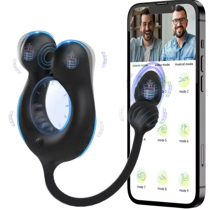 Empaque privado Sexy Wireless APP Ring Vibrador Juguete Sexual Para Hombres Pareja Anal Butt Plug Masajeador de Próstata Masculino Estimulador de Clítoris Suministros para Adultos - 1