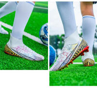 Botas de fútbol profesionales AG para hombres, zapatos de fútbol para niños, tacos altos para el tobillo, zapatillas de fútbol de hierba, zapatos de entrenamiento de Futsal, gran oferta - details 25