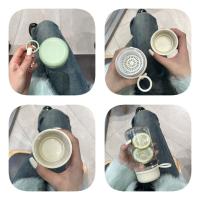 Taza de plástico transparente de 450ml, cuerda de elevación, botellas de agua y leche a prueba de fugas, botella de agua potable portátil a prueba de polvo, té de burbujas - details 1