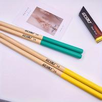 Palitos de tambor de arce antideslizantes de colores, palos de tambor de jazz 5A, palos de tambor de práctica, baquetas antideslizantes - details 4