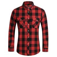 Camisa de Manga Larga con Estampado Geométrico a Rayas Estilo Casual para Hombres - details 45