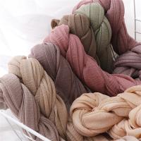 18 colores liso suave fino poliéster Hijabs mujeres largo musulmán chal bufanda turbante envolturas para la cabeza señora islámico 170*70Cm - details 0