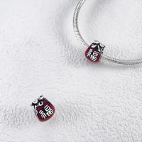 Pulsera de plata con cadena de seguridad de circonita brillante para la fabricación de joyas - details 8