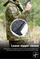 Chaqueta M65 larga táctica a prueba de viento para senderismo Hanye - details 5