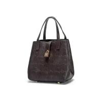 CHHC bolso de mano de las mujeres de la moda de lujo bolsa de cubo de gran capacidad elemento de la letra en relieve bolsa de la compra de las mujeres - details 10