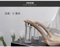 Nuevas Sandalias de Cristal para Mujer Alpargatas de Tacón Alto, Impermeables, Diseño de Pies Cansados - details 9