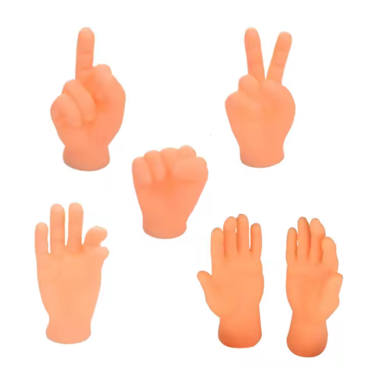 Cubiertas de garras de gato, tapas de garra para gatos, Mini manos, manos diminutas para gatos cruzadas, manos humanas para gatos, manos dobladas para patas de gato - 1