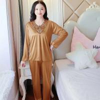 Conjunto de pijama de satén grande 5XL, pijamas cortos, decoración del hogar de mediana edad, pijamas de mujer baratos - details 55
