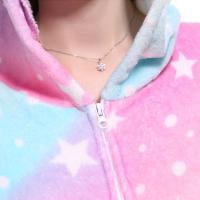 Pijama De Invierno De Peluche Kigurumi Unicornio Para Mujer Y Hombre Pijama De Dibujos Animados Cómodo Y Caliente Con Capucha Y Botones - details 7