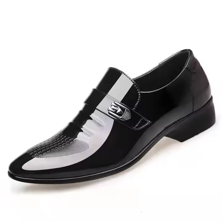 Nuevo Modelo 2025 Zapato Social De Negocios Marrón, Zapatos Formales Negros Para Hombre, Traje Informal De Cuero Para Fiesta, Tendencia 20224, Elegante Y Clásico, Oficial Nuevo - 1