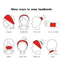 Diademas antideslizantes para mujer, para el pelo turbante, bandas elásticas para el pelo, entrenamiento, correr, sudor, Yoga, 12 piezas - details 5