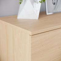 Cajónera de 5 Cajones de Metal con Tiradores y Rieles Soporte Exclusivo Antideinclinación para Cajón Muebles de Dormitorio Riano en Blanco - details 20
