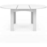 Mesa de comedor extensible redonda para 4-8 personas, 110-150 cm, color blanco - details 3