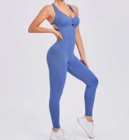 Monos de Yoga sin Costuras Estilo Deportivo para Mujeres Correa Cruzada Levantamiento de Cadera - details 13