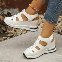 Sandalias de tacón de cuña para mujer, zapatos de moda - details 2